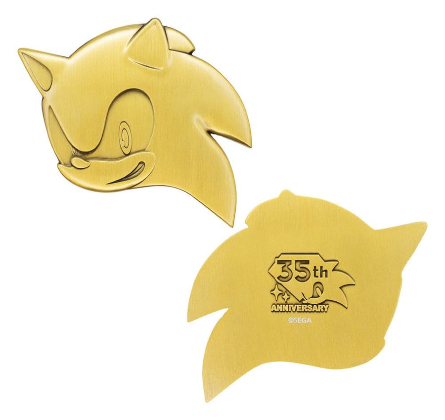 Sonic the Hedgehog Medallion Set 35th Anniversary Then & Now Limited Edition