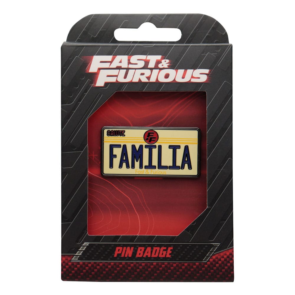 Fast & Furious Pin Badge Familia License Plate