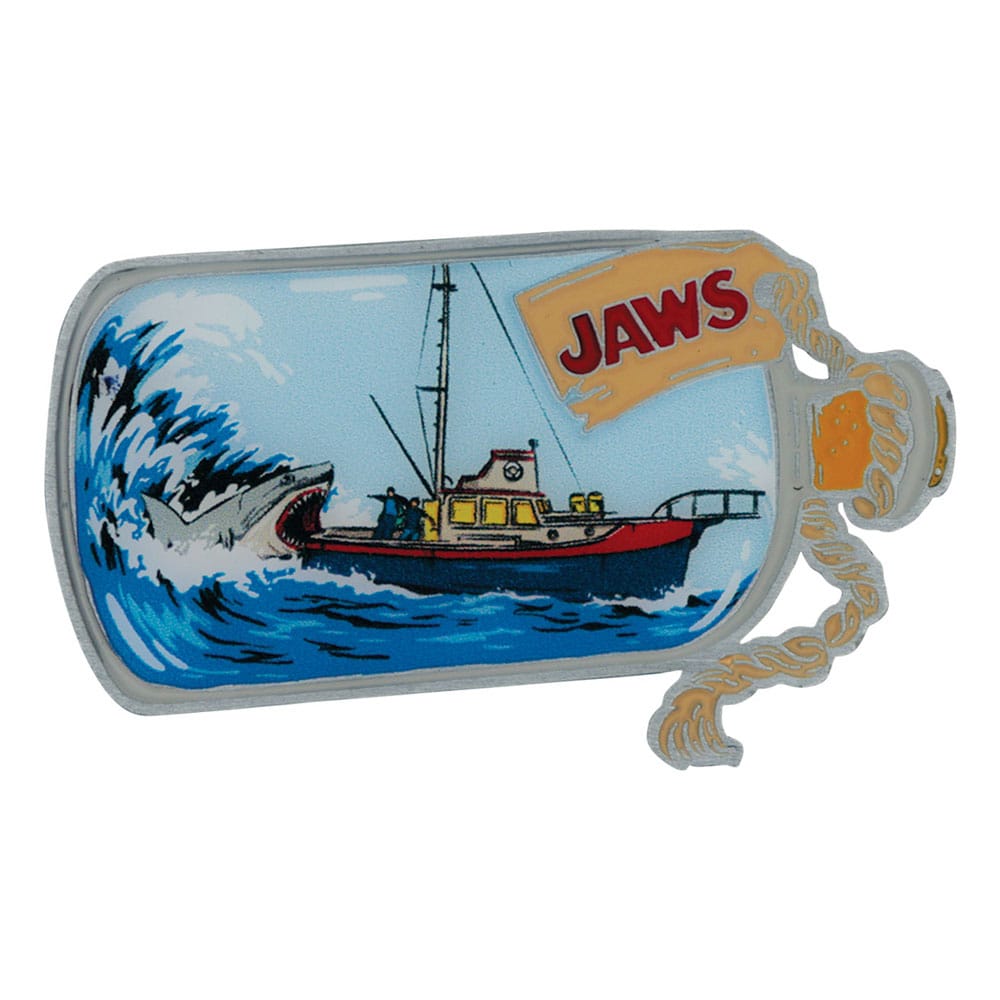 Jaws Pin Badge 50th Anniversary Ship in Bottle