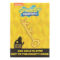 SpongeBob SquarePants Replica Crusty Crab Key 24k Gold Plated