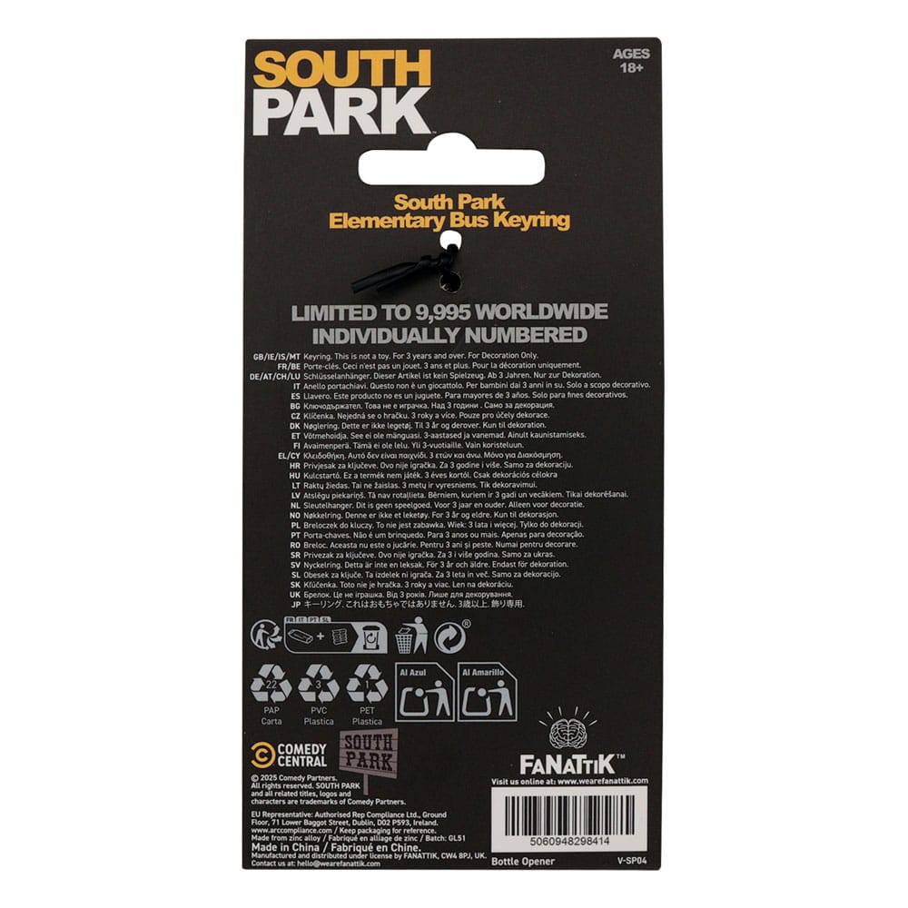 South Park Keychain School Bus Limited Edition