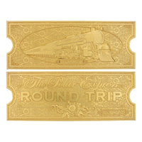 Polar Express Replica Train Ticket 24k Gold Plated Limited Edition