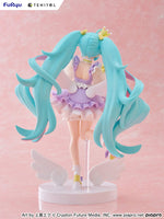 Hatsune Miku Tenitol PVC Statue Hatsune Miku Yumekawa Princess Lavender Ver. 21 cm