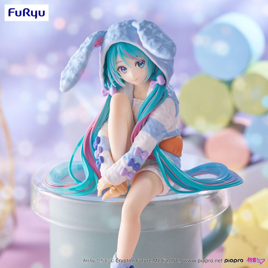 Hatsune Miku (Vocaloid) Noodle Stopper, Rabbit Ear Hood Pajama Blue Color Version
