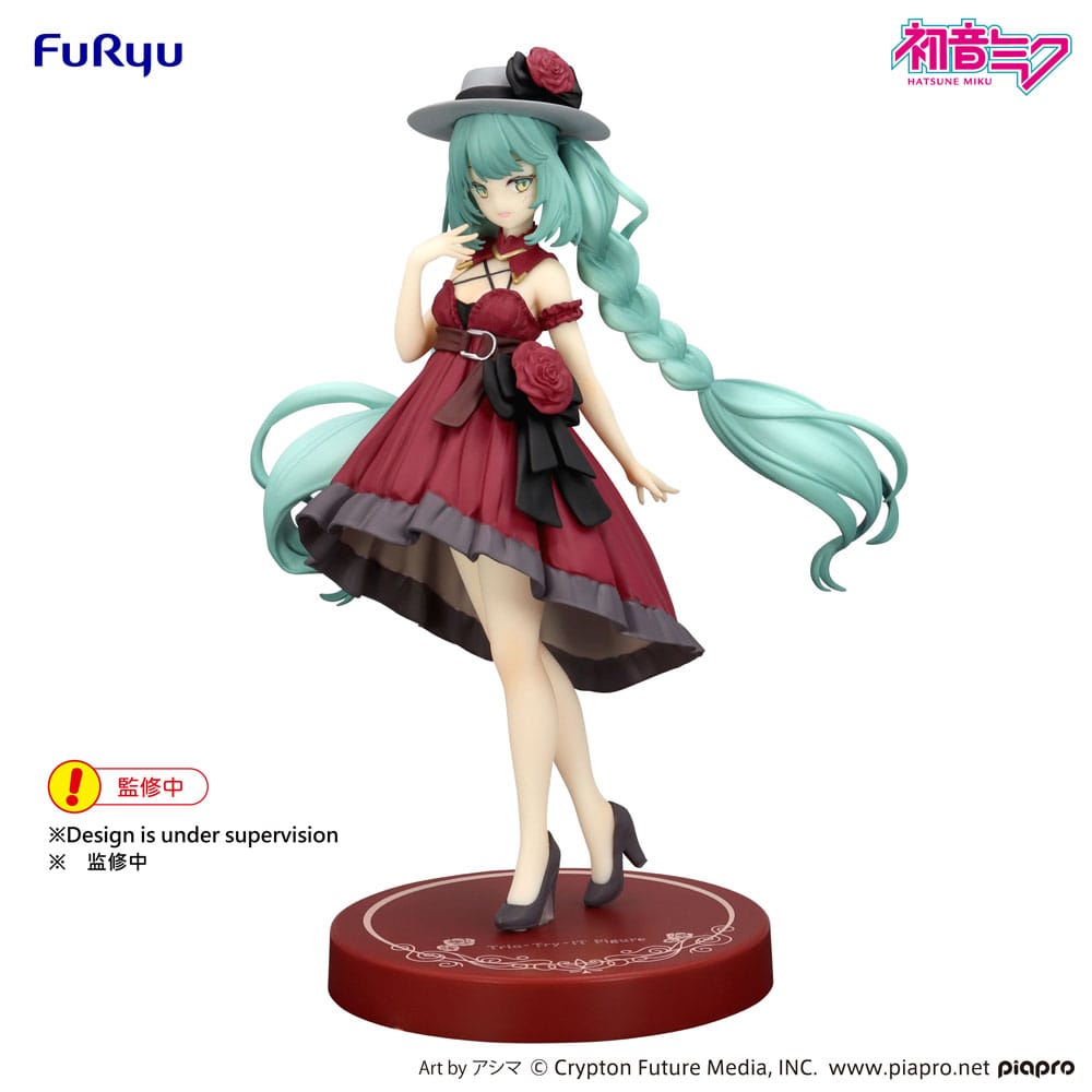 Hatsune Miku Trio-Try-iT PVC Statue Hatsune Miku Outing Dress Red Color Ver. 19 cm