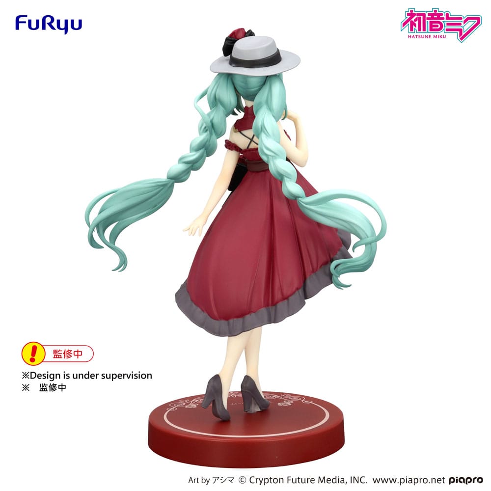 Hatsune Miku Trio-Try-iT PVC Statue Hatsune Miku Outing Dress Red Color Ver. 19 cm