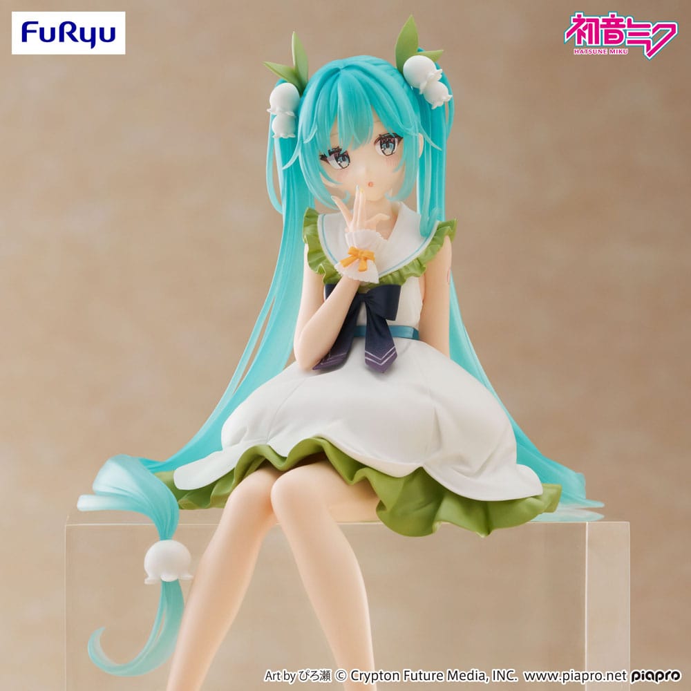 Hatsune Miku Noodle Stopper PVC Statue Flower Fairy Lily of the Valley 14 cm