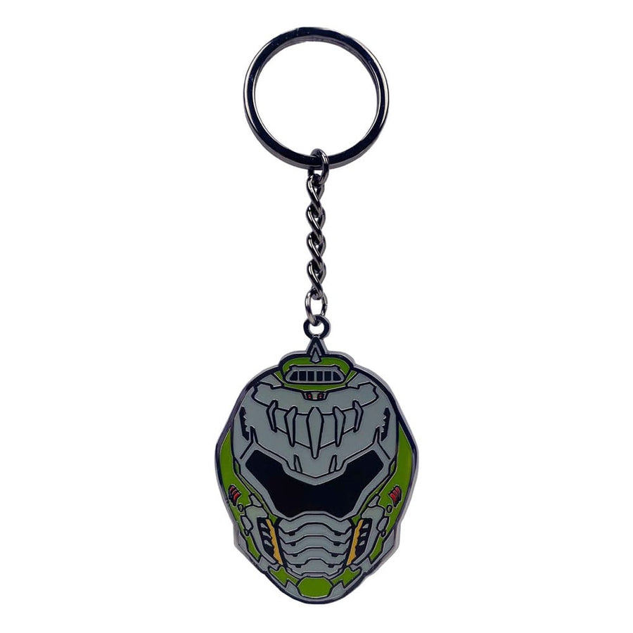 Doom The Dark Ages Metal Keychain Helmet