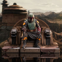 Star Wars: The Mandalorian Premier Collection 1/7 Boba Fett on Throne 24 cm