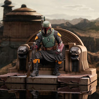 Star Wars: The Mandalorian Premier Collection 1/7 Boba Fett on Throne 24 cm