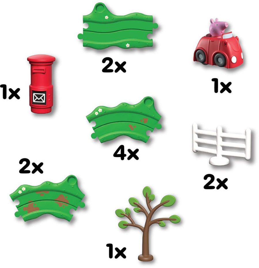 Peppa Pig Whizz Around Peppa's Little Red Car Set