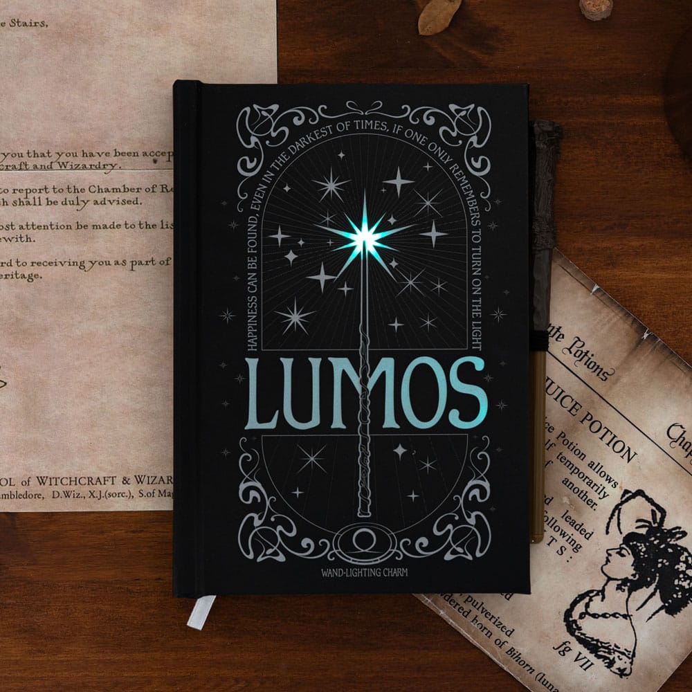 Harry Potter Premium Notebook A5 with Light Lumos Maxima
