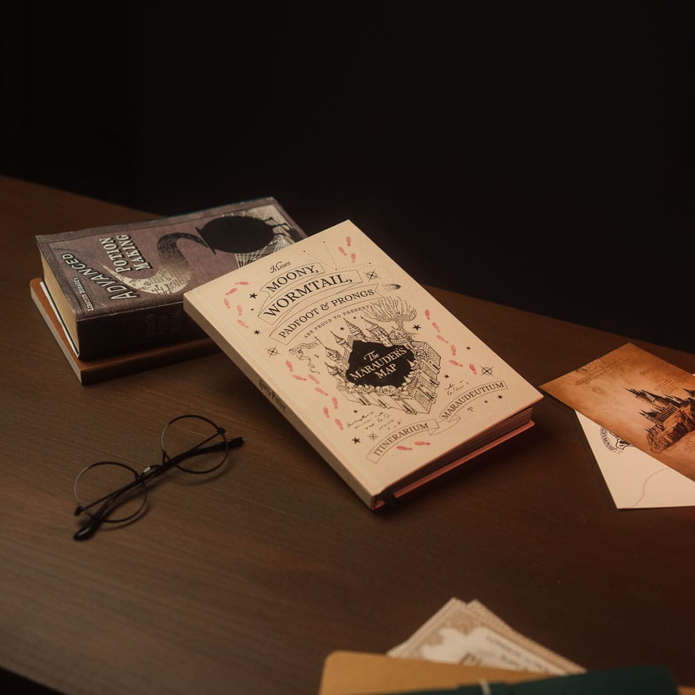 Harry Potter Premium Notebook A5 with Light Marauder's Map