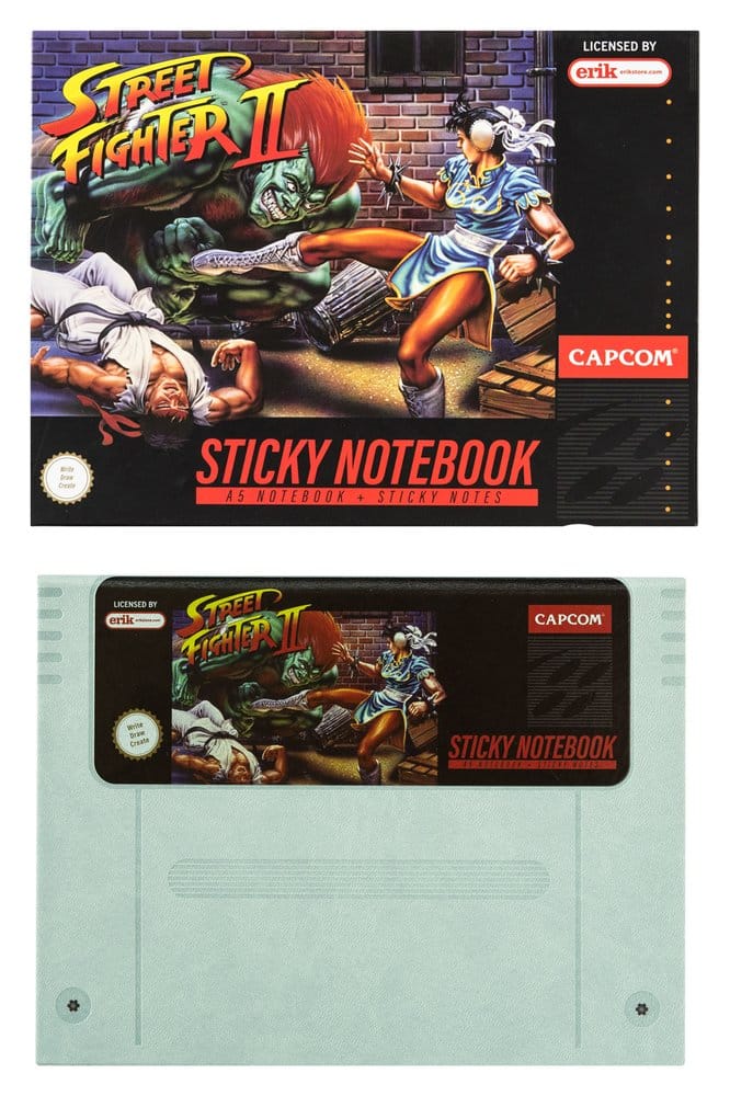 Street Fighter Premium Notebook with Sticky Notes and Cover A5