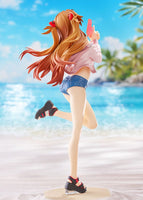 Rebuild of Evangelion Pop Up Parade L PVC Statue Beach Queens: Asuka Shikinami Langley 22 cm