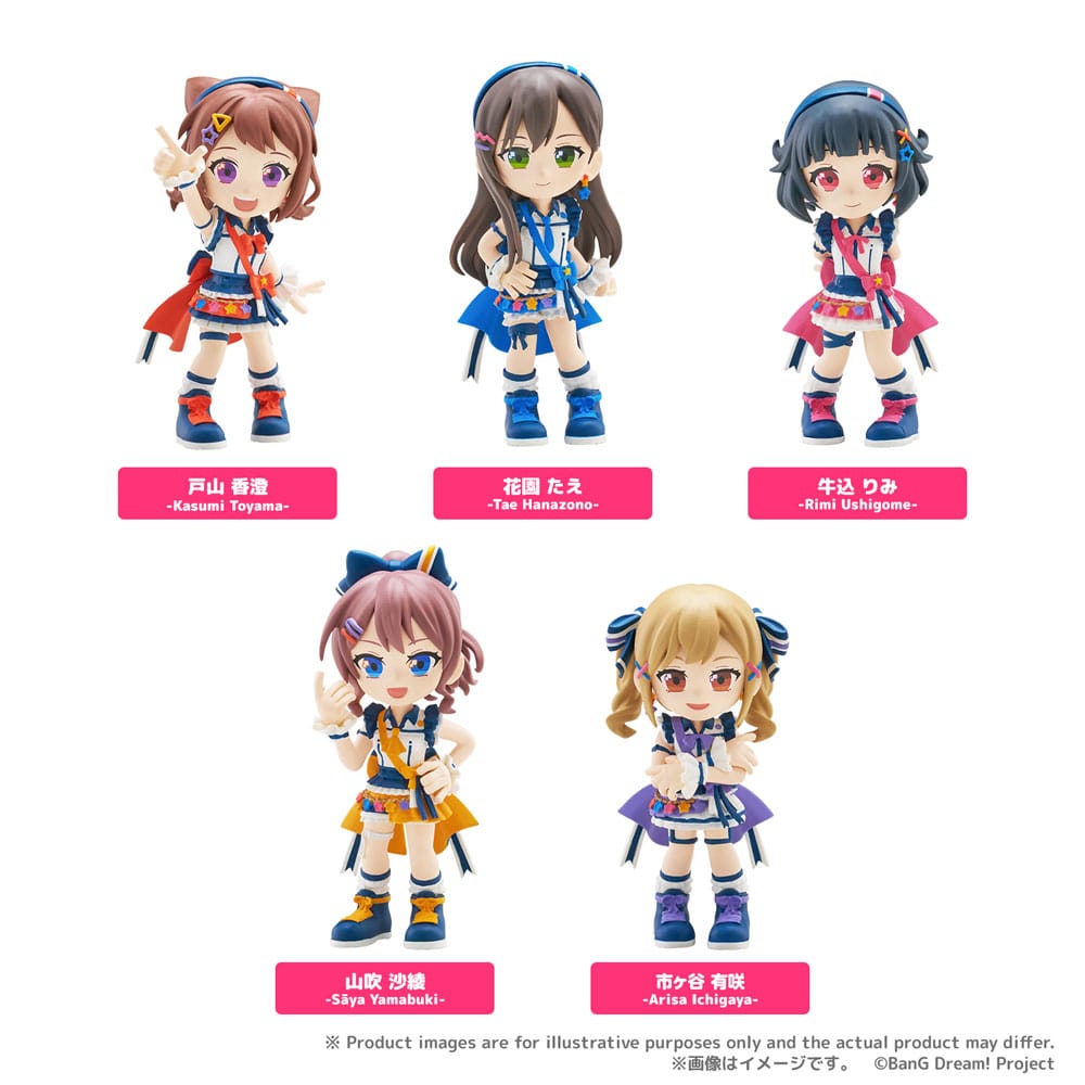 BanG Dream! Poppin'Party PalVerse PVC Figures 9 cm Assortment (6)