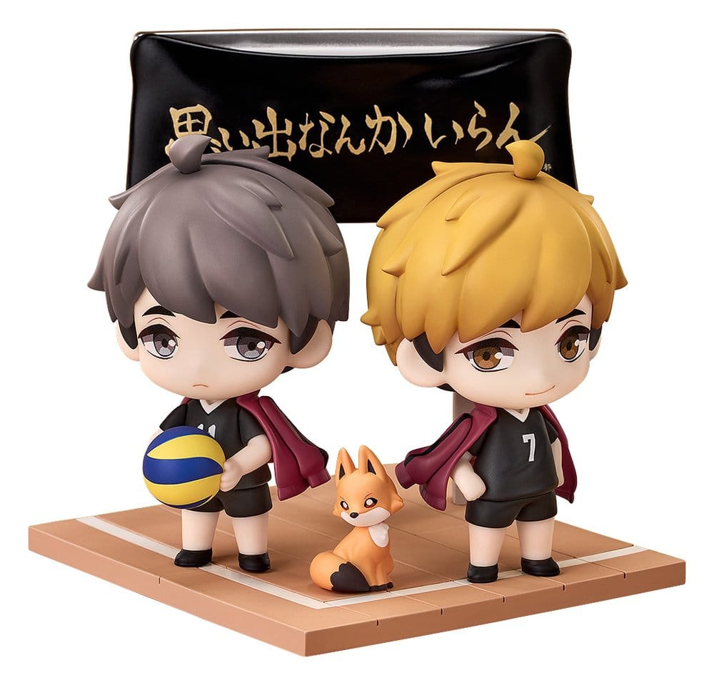 Haikyu!! Qset+ Mini Figures 2-Pack Atsumu Miya & Osamu Miya 8 cm