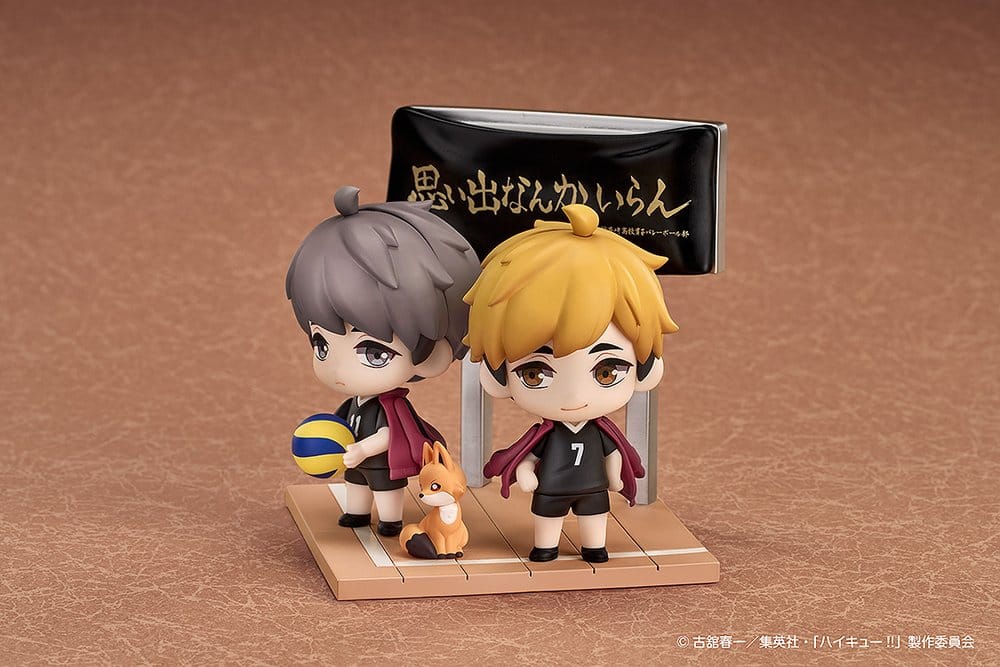 Haikyu!! Qset+ Mini Figures 2-Pack Atsumu Miya & Osamu Miya 8 cm