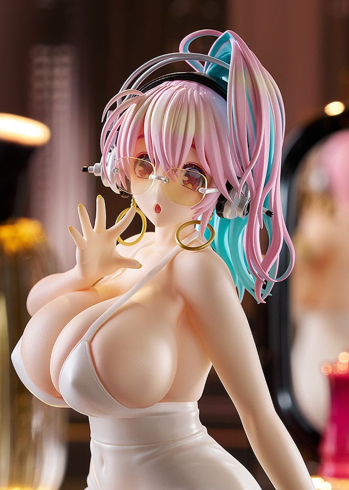 Super Sonico Pop Up Parade PVC Statue Super Sonico: 15th Mini Dress Ver. L Size 20 cm