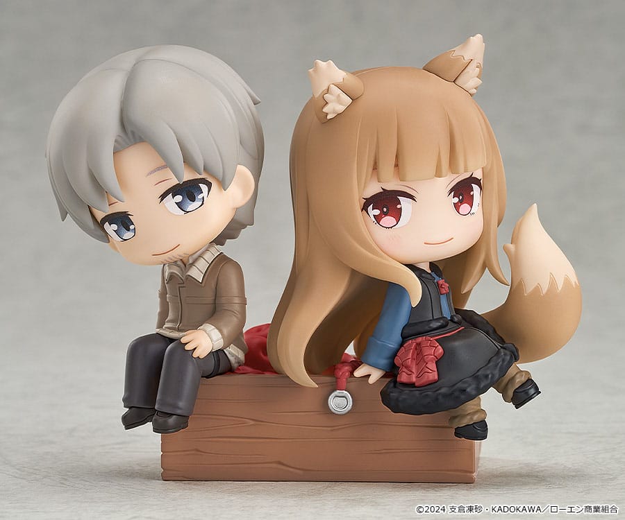 Spice and Wolf: Merchant Meets the Wise Wolf Mini Memory Mini Figure Lawrence & Holo 8 cm