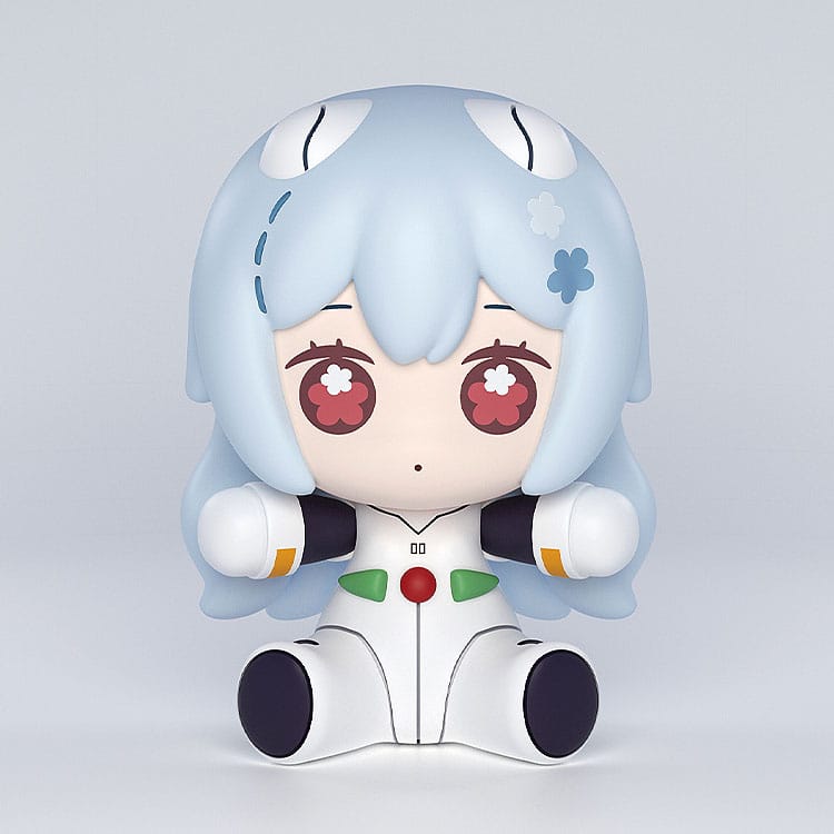 Rei Ayanami (Neon Genesis Evangelion: Rebuild of Evangelion) Huggy Good Smile Chibi Figure, Long Hair Version