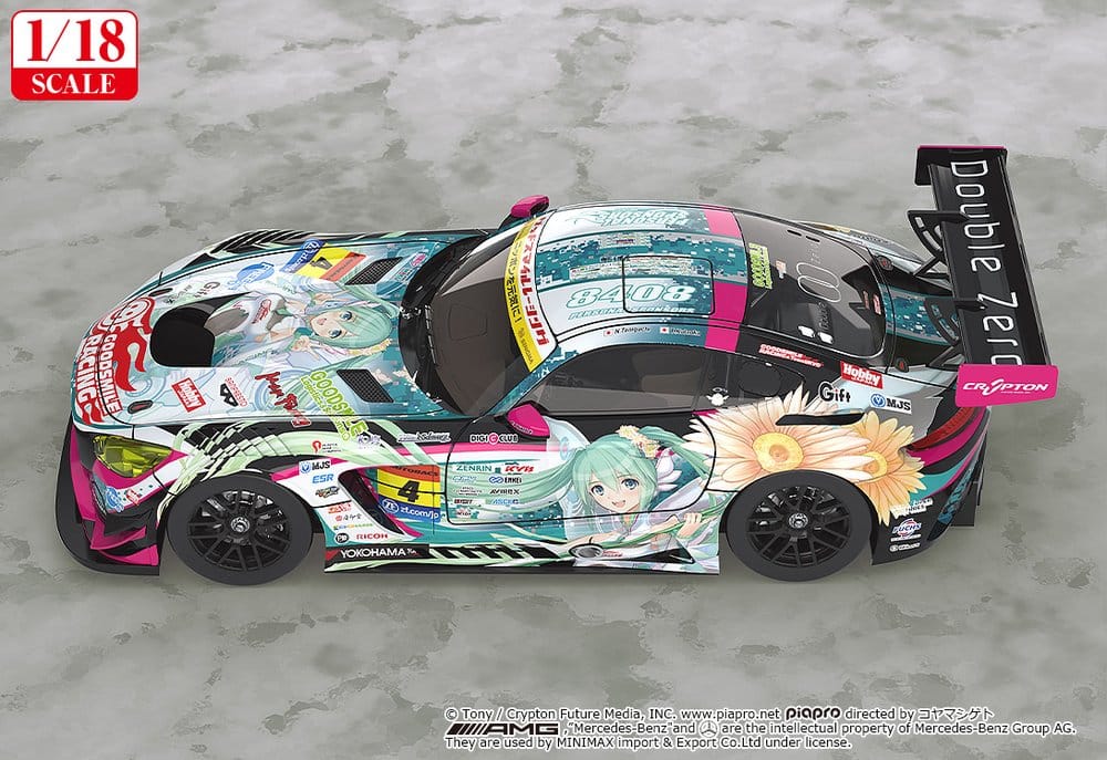Hatsune Miku GT Project Vehicle 1/18 Good Smile Hatsune Miku AMG 2017 SUPER GT Ver. 26 cm