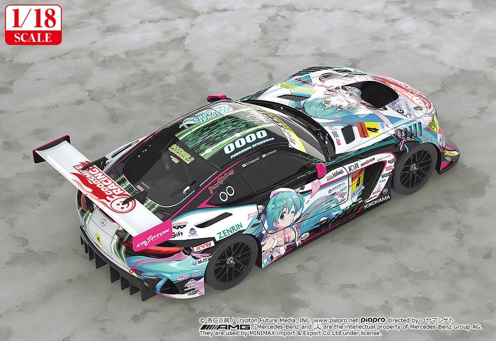 Hatsune Miku GT Project Vehicle 1/18 Good Smile Hatsune Miku AMG 2019 Ver. 26 cm