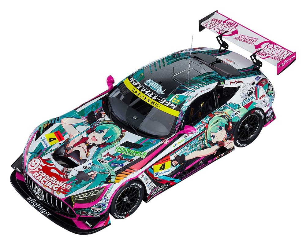 Hatsune Miku GT Project Vehicle 1/18 Good Smile Hatsune Miku AMG 2020 SUPER GT Okayama Test Ver. 26 cm