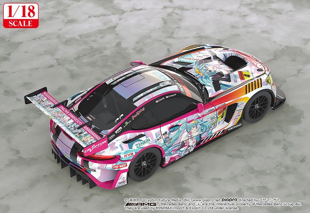 Hatsune Miku GT Project Vehicle 1/18 Good Smile Hatsune Miku AMG 2021 SUPER GT 100th Race Commemorative Ver. 26 cm