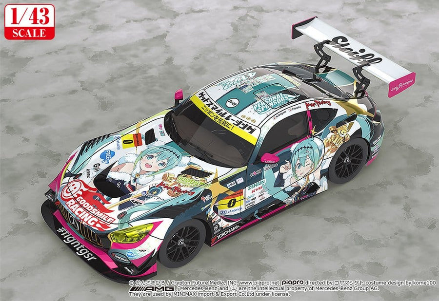 Hatsune Miku GT Project Vehicle 1/43 Good Smile Hatsune Miku AMG 2018 Final Race Ver. 11 cm