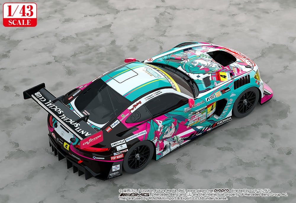 Hatsune Miku GT Project Vehicle 1/43 Good Smile Hatsune Miku AMG 2025 Season Opening Ver. 11 cm