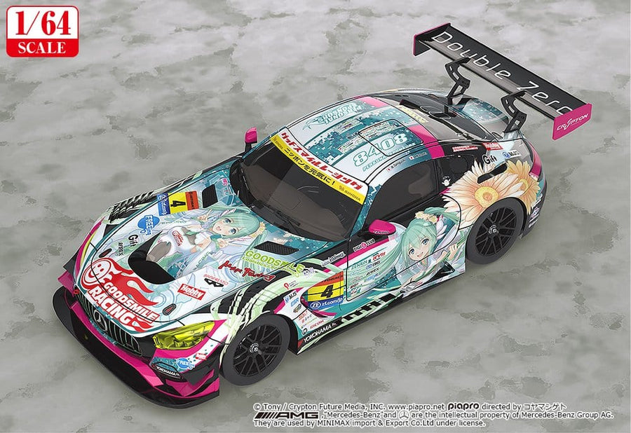 Hatsune Miku GT Project Vehicle 1/64 Good Smile Hatsune Miku AMG 2017 Super GT Ver. 7 cm