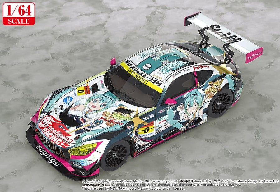 Hatsune Miku GT Project Vehicle 1/64 Good Smile Hatsune Miku AMG 2018 SUPER GT Ver. 7 cm