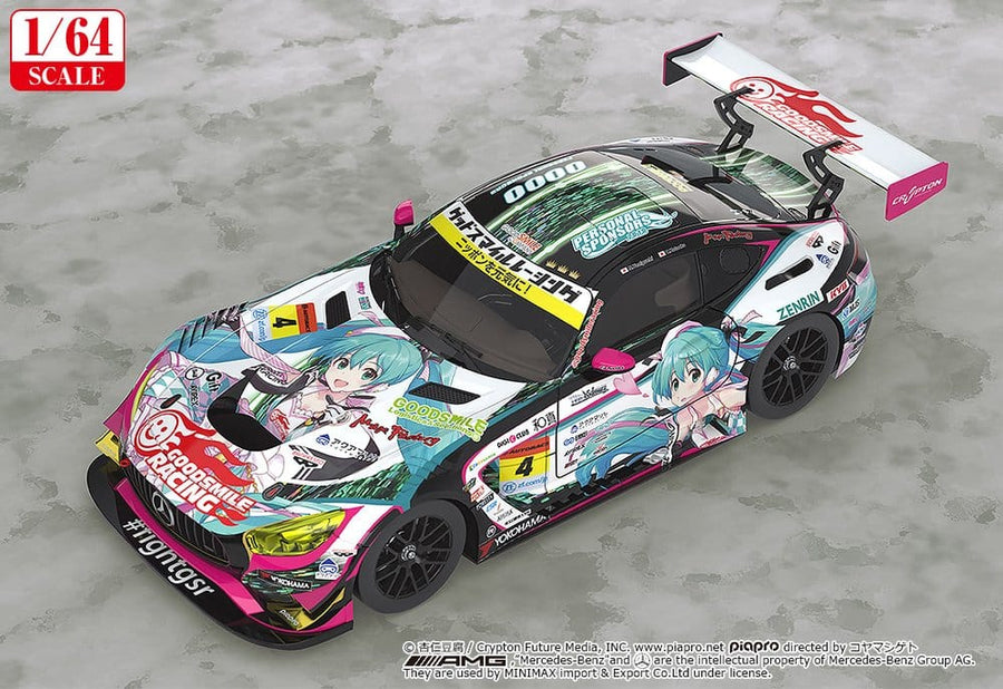 Hatsune Miku GT Project Vehicle 1/64 Good Smile Hatsune Miku AMG 2019 SUPER GT Ver. 7 cm