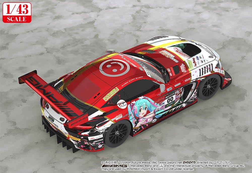 Hatsune Miku GT Project Vehicle 1/43 Mercedes-AMG Team Good Smile 2019 Suzuka 10Hours Ver. 11 cm