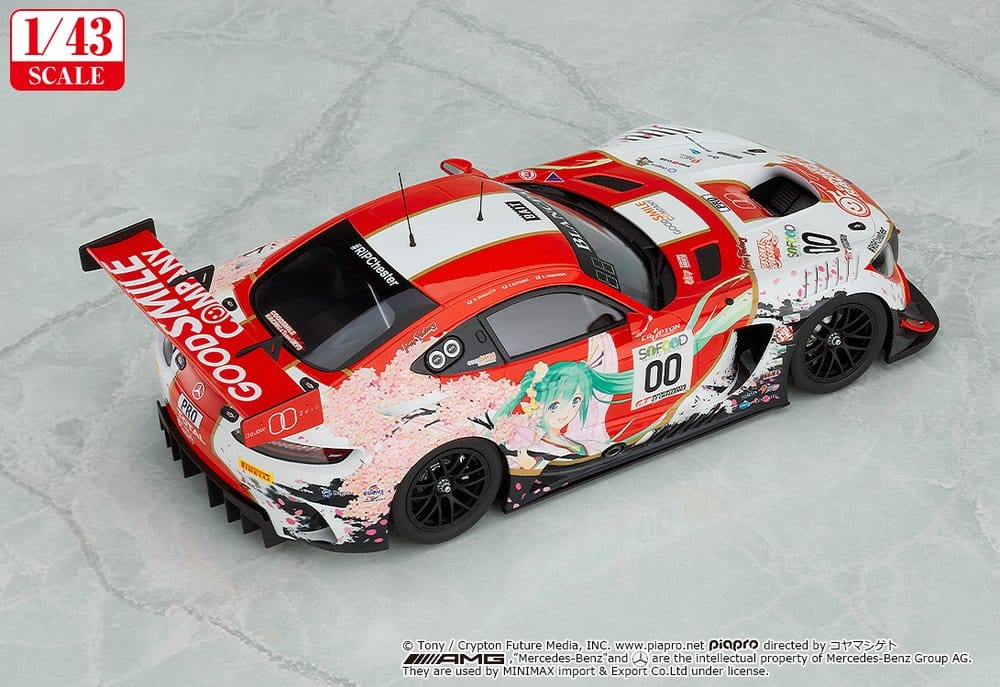 Hatsune Miku GT Project Vehicle 1/43 Good Smile Hatsune Miku AMG 2017 SPA24H Ver. 11 cm