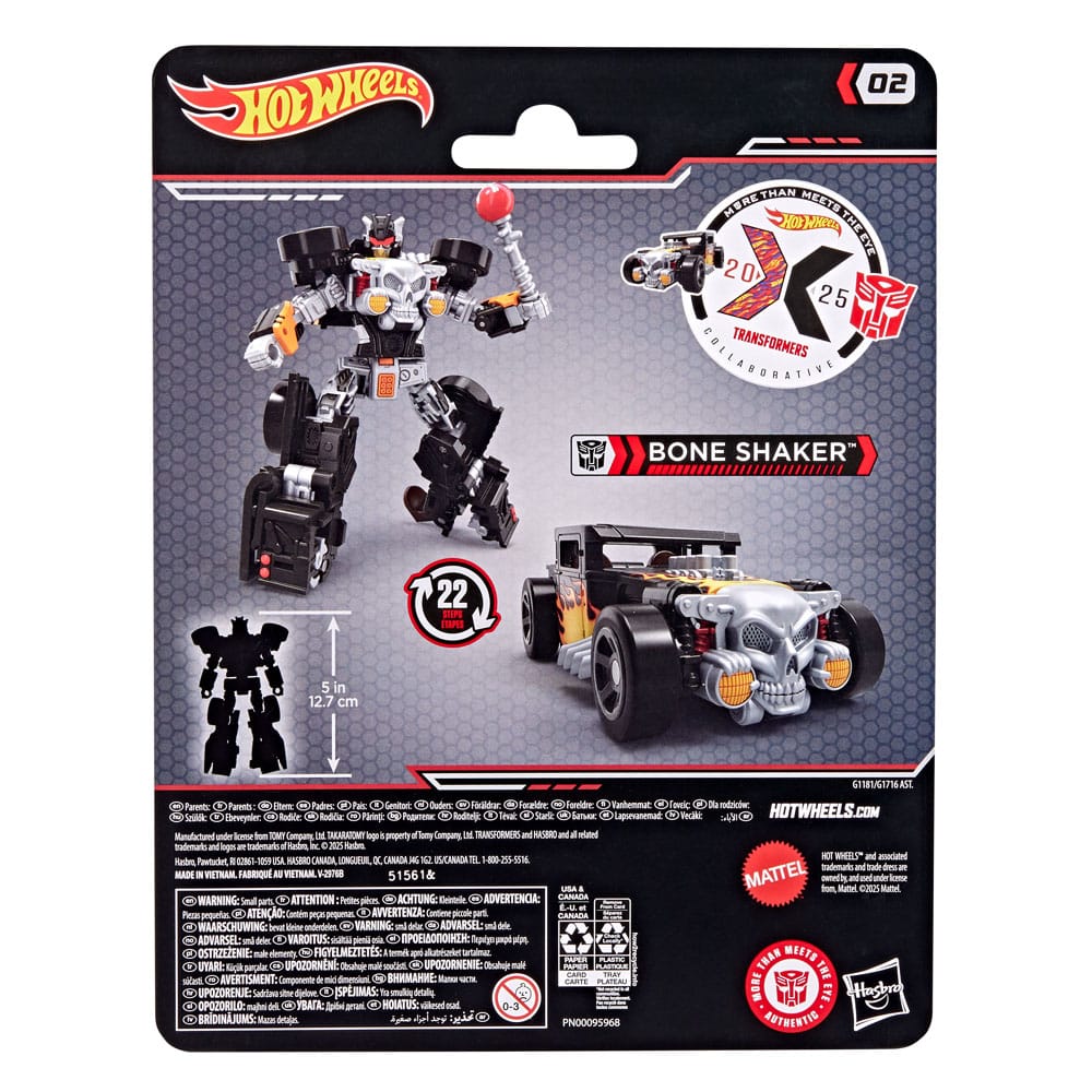 Hot Wheels x Transformers Action Figure Bone Shaker 12 cm