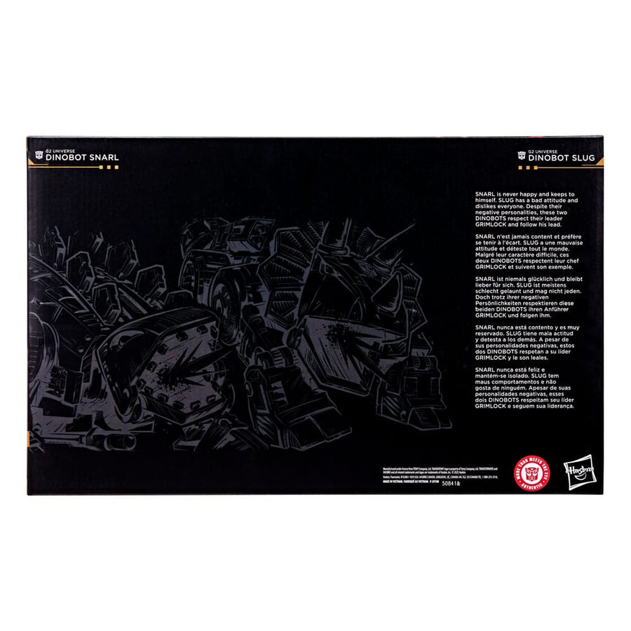 Transformers Age of the Primes Leader Class Action Figure G2 Universe Dinobots Snarl & Slug 19 cm