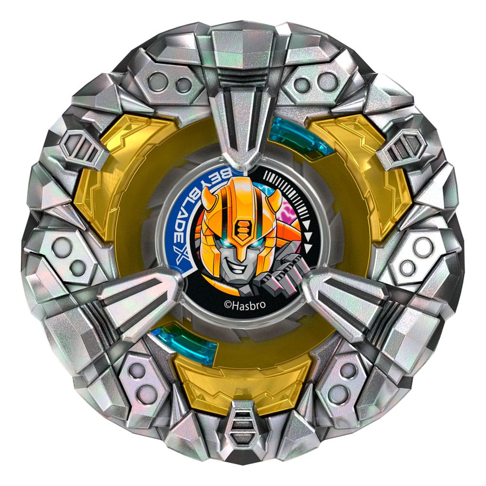 Beyblade X and Transformers Collab Bumblebee 3-60GP vs. Shockwave 5-80O