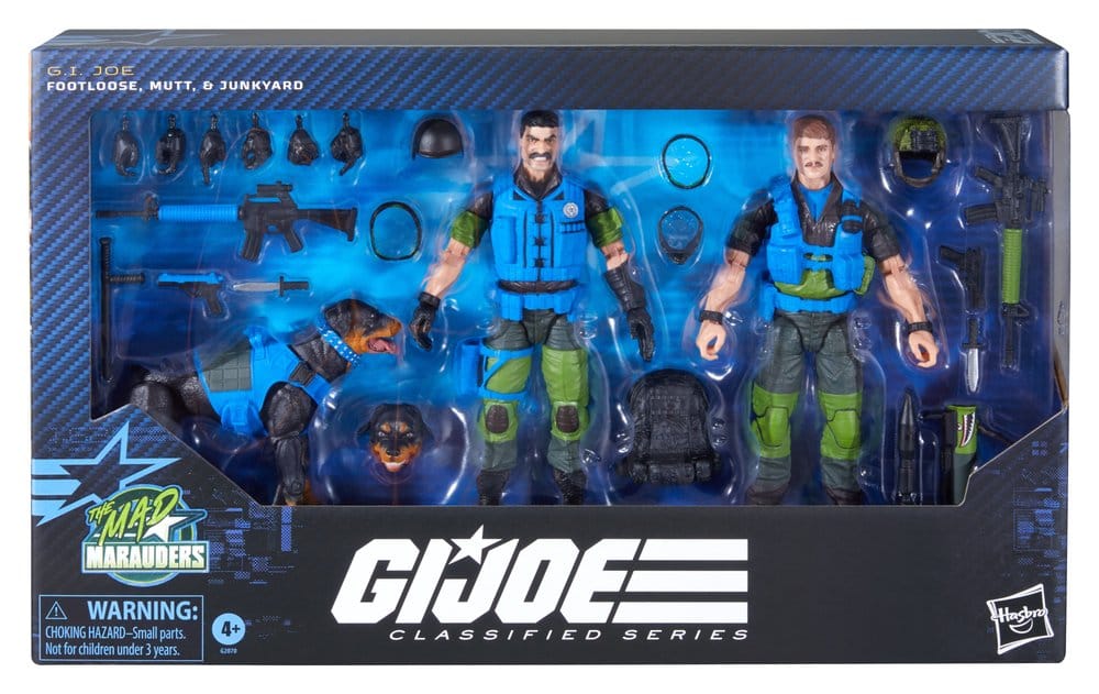 G.I. Joe Classified Series Action Figure 3-Pack #220 Mad Marauders: Footloose & Mutt & Junkyard 15 cm