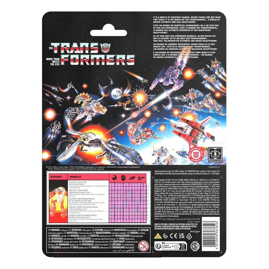 The Transformers Retro G1 Action Figure Autobot Wheelie 11 cm