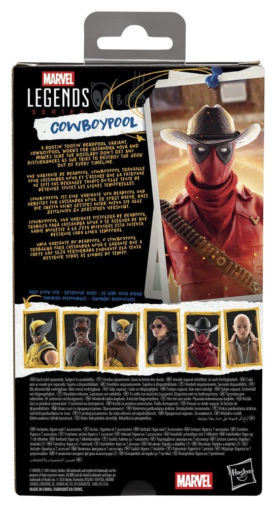 Deadpool & Wolverine Marvel Legends Action Figure Cowboypool 15 cm