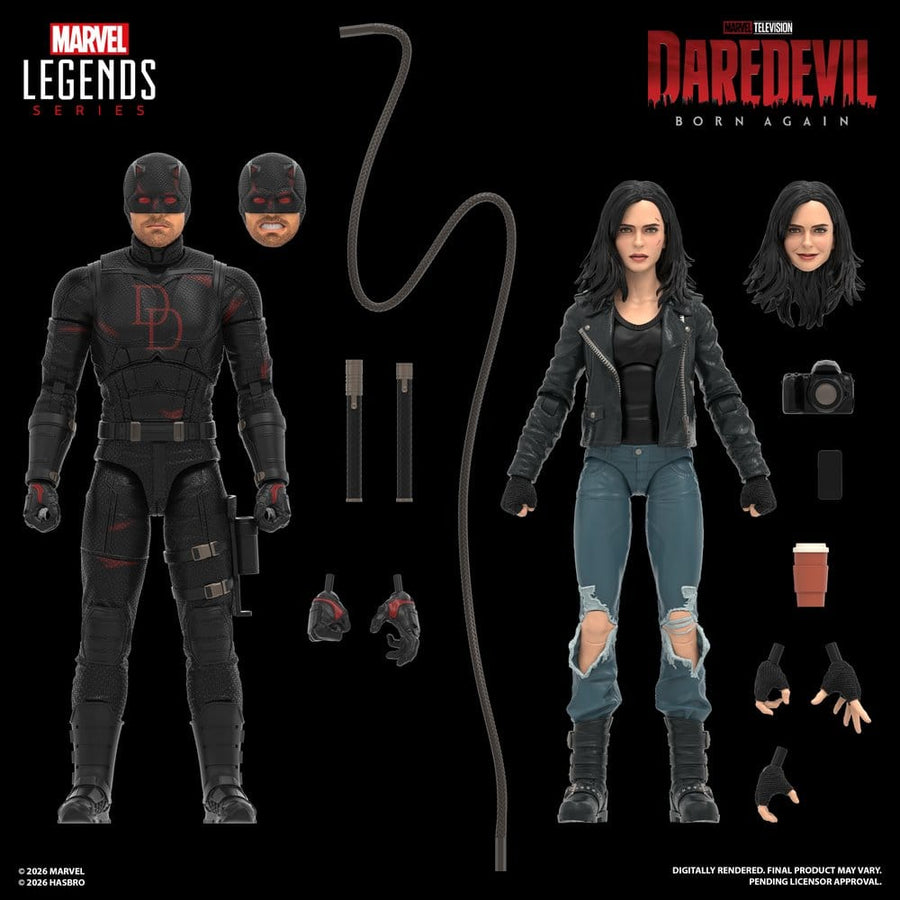Daredevil: Born Again Marvel Legends Action Figure 2-Pack Daredevil & Jessica Jones 15 cm
