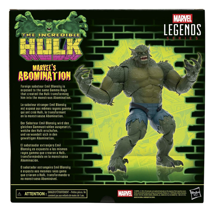 The Incredible Hulk Marvel Legends Action Figure Marvel's Abomination 15 cm
