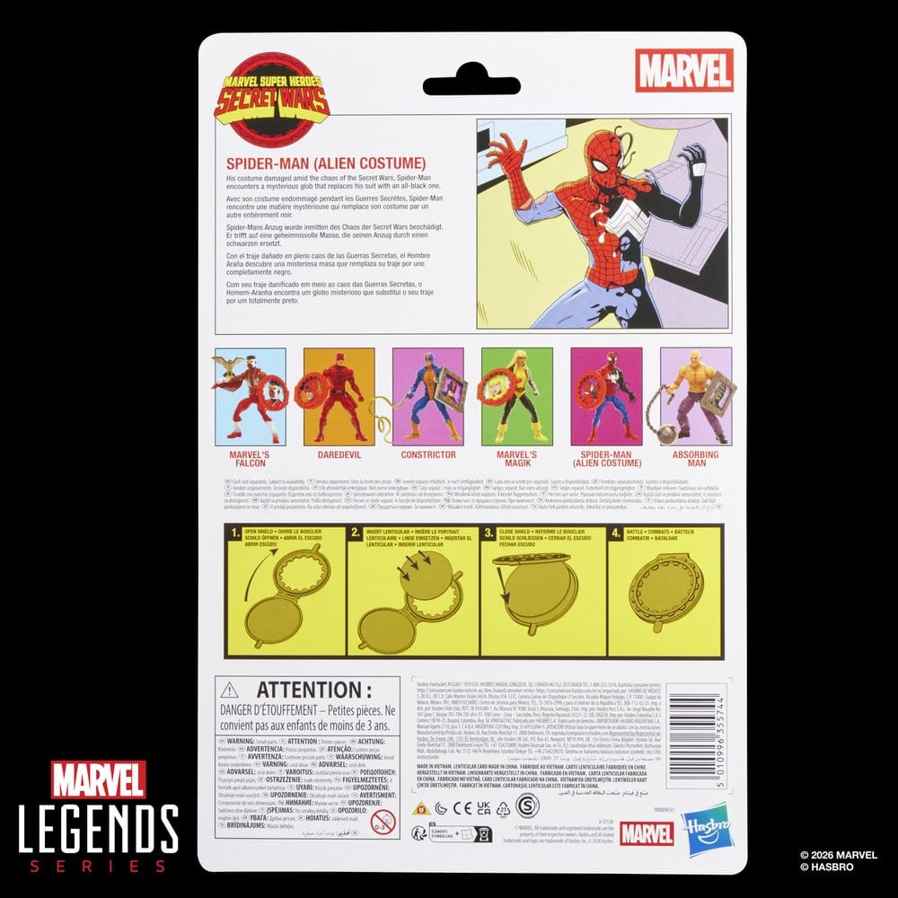 Secret Wars Marvel Legends Action Figure Spider-Man (Alien Costume) 15 cm