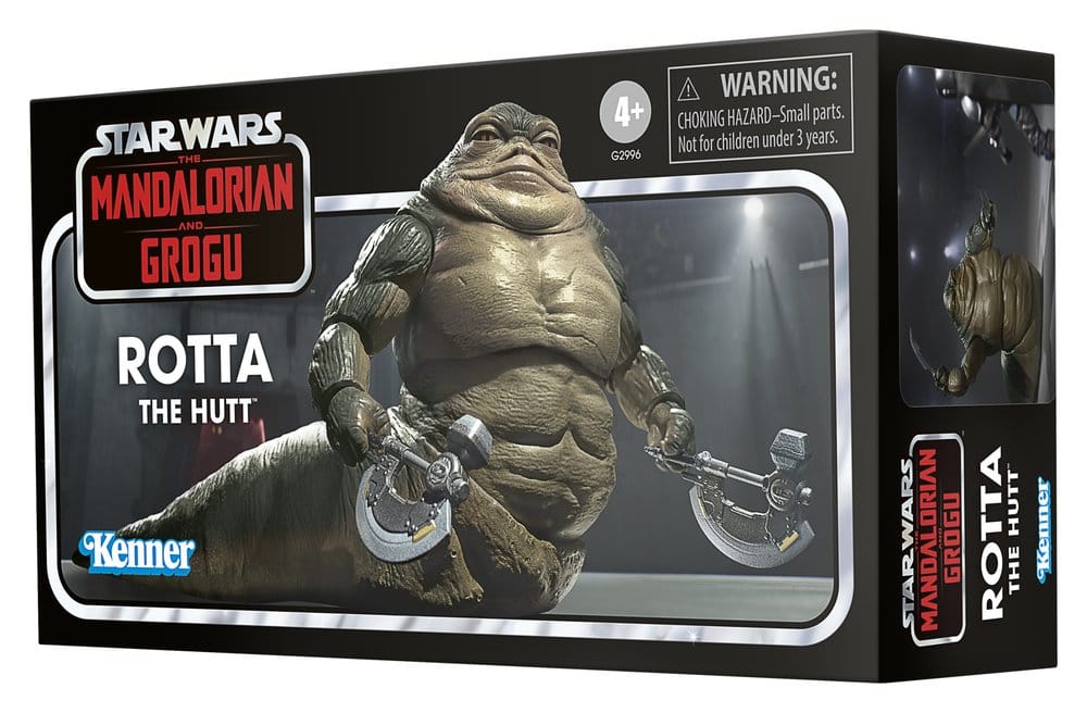 Star Wars: The Mandalorian and Grogu Vintage Collection Action Figure Rotta the Hutt 10 cm