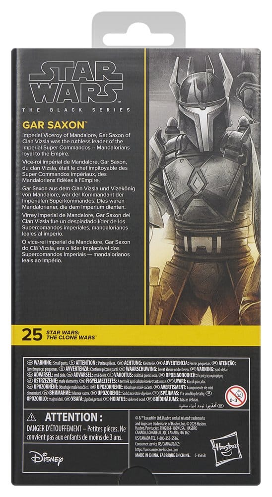 Star Wars: The Clone Wars Black Series Action Figure Gar Saxon 15 cm