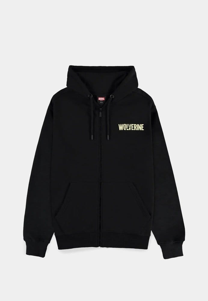 Marvel Zipper Hoodie Wolverine Black Size S