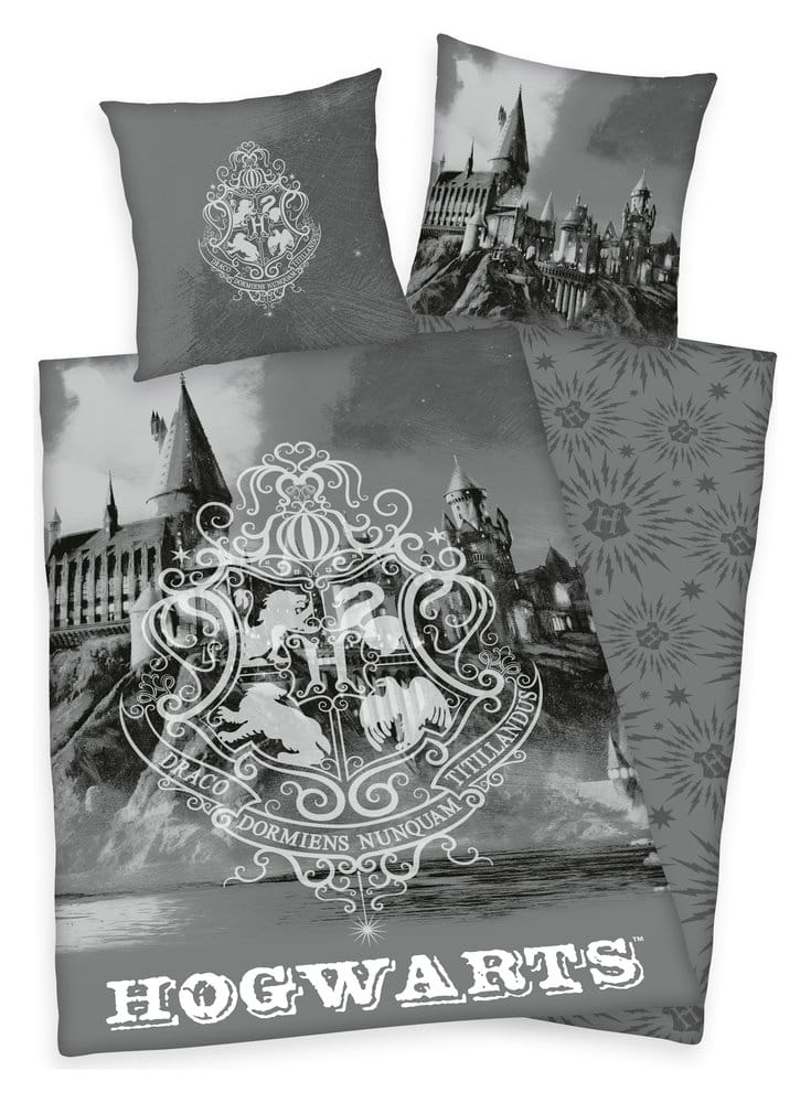 Harry Potter Bed Linen Hogwarts Gray 135 x 200 cm