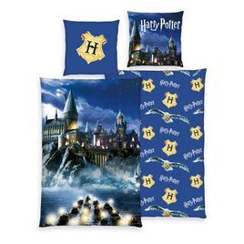 Harry Potter Duvet Set Blue 135 x 200 cm / 80 x 80 cm